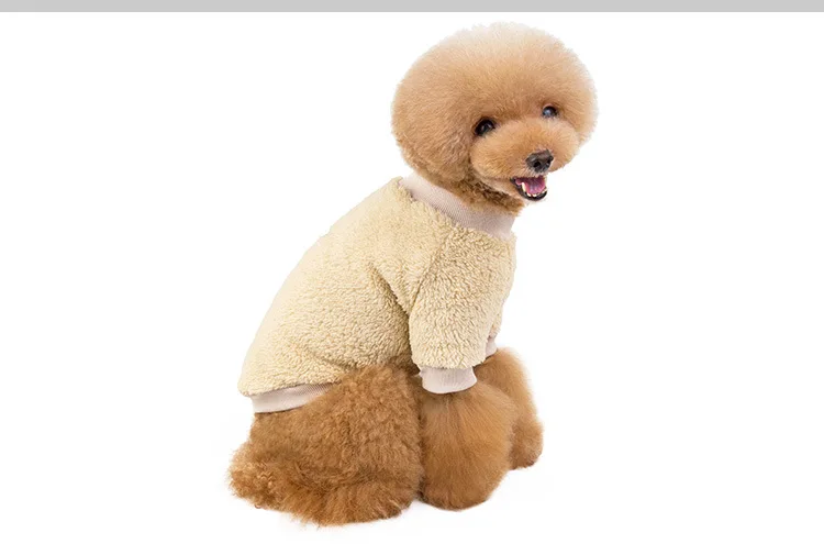 Beige dog clothes