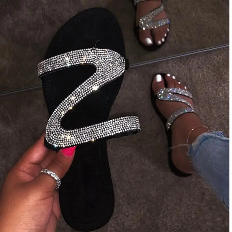 diamond flip flops sandals