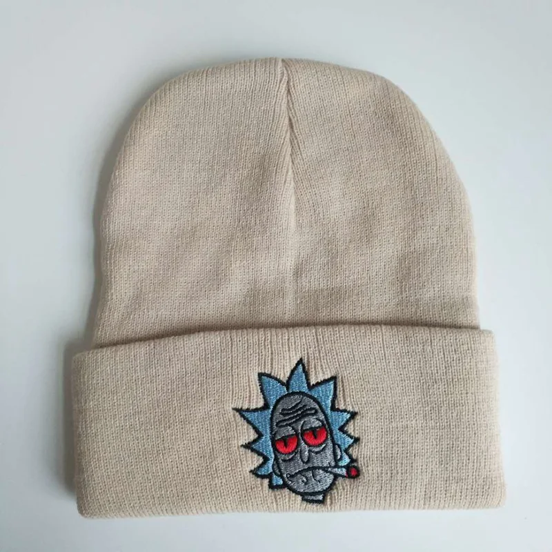 Rick and Morty Skullies Beanies мужские и женские модные аниме Рик Морти шапка теплая зимняя унисекс Meeseeks шапка для оптовой продажи