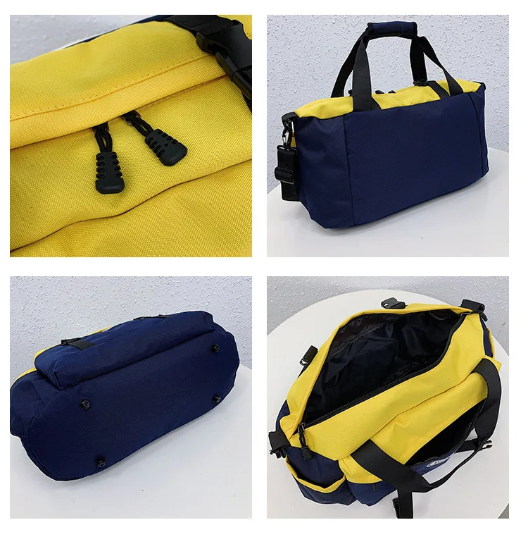 New Coloured Large Capacity Canvas Travel Bag Fitness Bag Business Yoga Bag Handbag Shoulder Bag