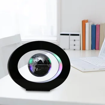 

Magnetic Levitation Floating Globe with Colored LED Lights Anti Gravity Magnetic Levitation Rotating World Map Home Decoration