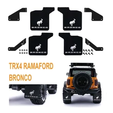 Garde boue avant et arrière en caoutchouc, pour voiture à chenilles 1/10 RC TRX 4 Blazer K5 BRONCO Simulation pièces de mise à niveau