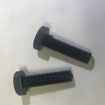 

M12 M14 M16 Nylon External Hex Screw Plastic Insulation Bolts Black 25-75mm Length