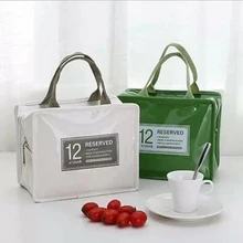 

High Capacity Lunch Bag Women PVC Waterproof Insulated Fresh Cooler Bags Kids Student Portable Thermal Lunch Box Tote Food Bags