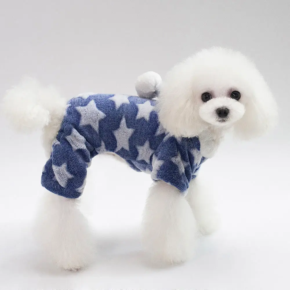 Зимняя одежда для собак для маленьких щенков теплая одежда для сна флисовый Высококачественный свитер Рождественская одежда