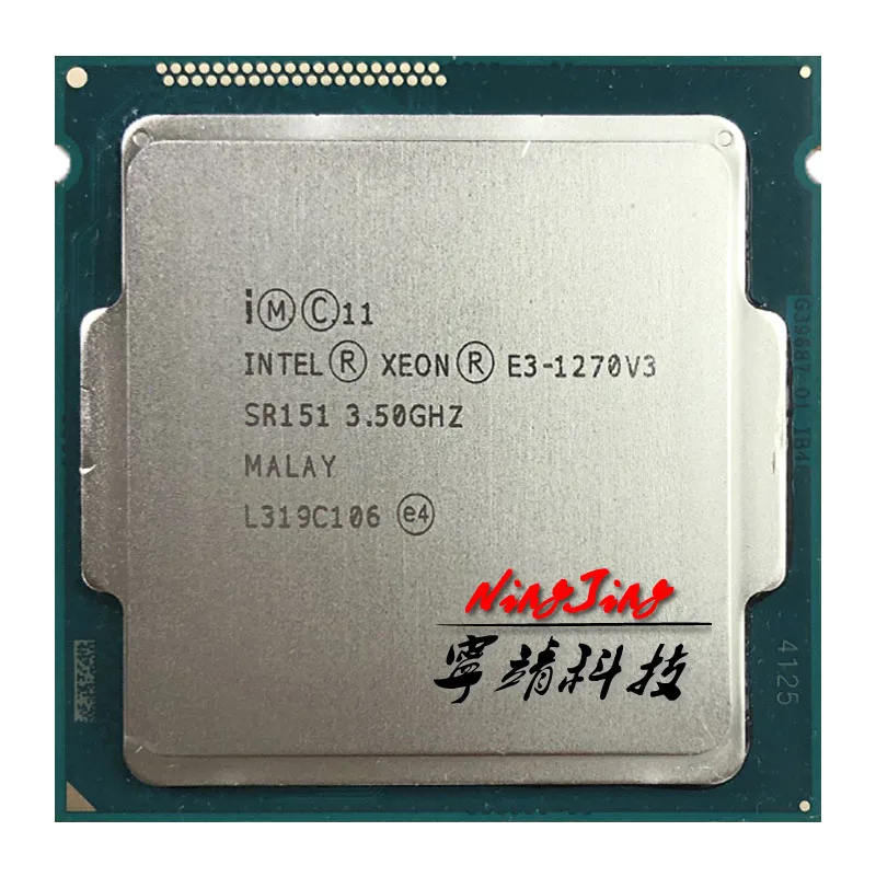 Intel Xeon E3-1270 v3 E3 1270 1270v3 3 5 ГГц четырехъядерный Восьмиядерный процессор cpu L2 = 1 м L3 8 80