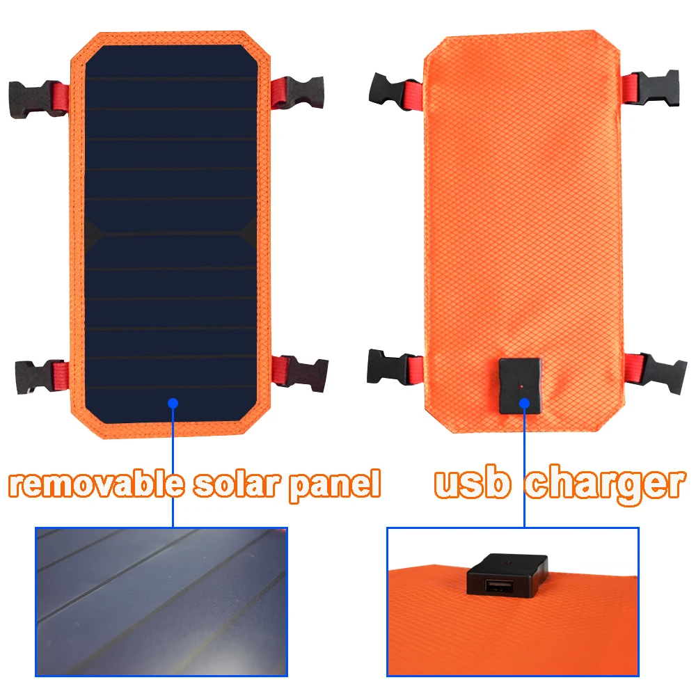 Xinpuguang, 6 Вт, 6 в, USB, Оранжевый рюкзак с солнечной панелью, аккумулятор, зарядное устройство для телефона, для спорта на открытом воздухе, кемпинга, альпинизма, туризма