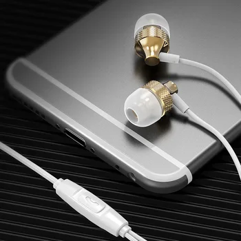

3.5mm Wired Earphone In Ear EarBuds Mobile Phone Deep Bass Dynamic Headset for Xiaomi Huawei Samsung IPhone Earphones