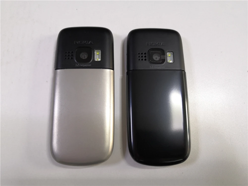 Оригинальный разблокированный мобильный телефон NOKIA 6303i черный и серебристый