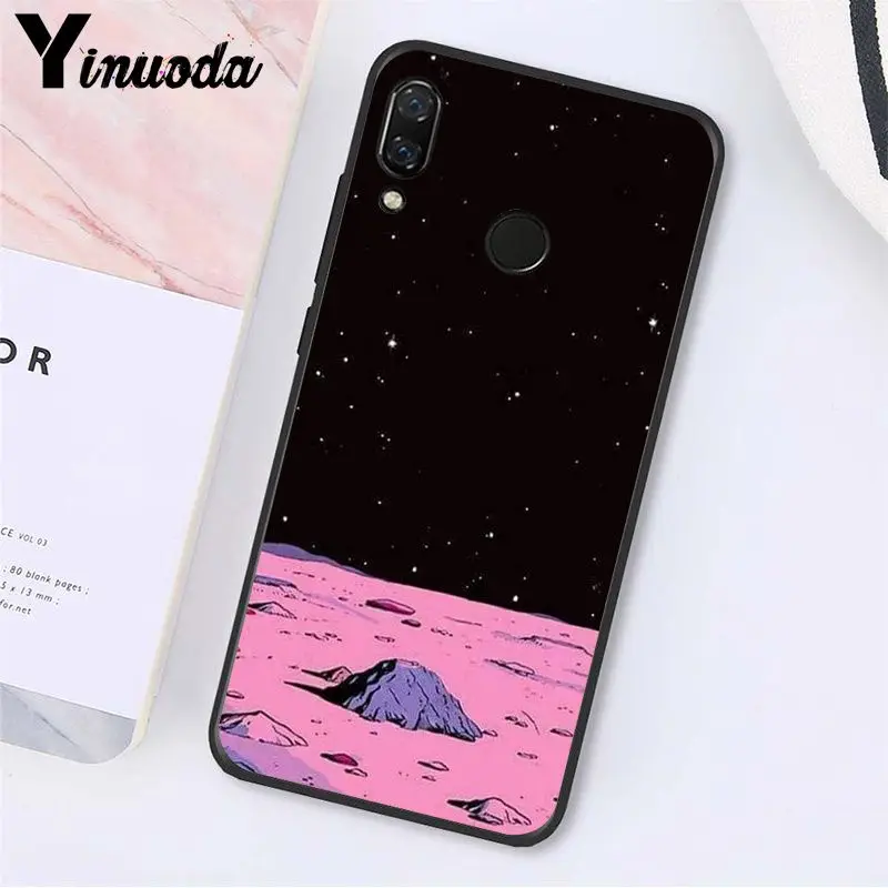 black with white moon stars space Cloud Girl Travel Plane