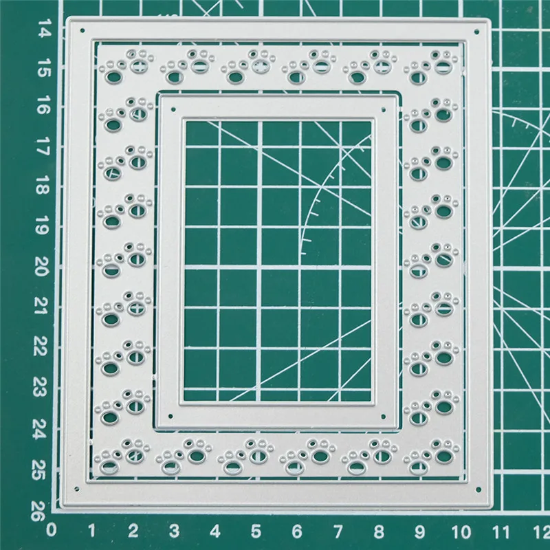 GJCrafts, рамка с изображением собаки, металлические Вырубные штампы, новинка, фон для изготовления открыток, скрапбукинг, штампы с тиснением, штампы для рукоделия