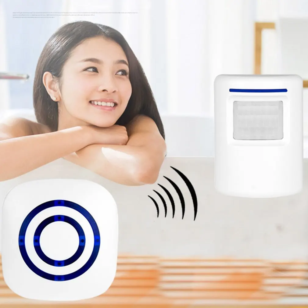 

Wireless Intelligent Sensor Doorbell Smart Doorbells Digital Infrared Human Body Sensor Split Door Reminder Ring Bells