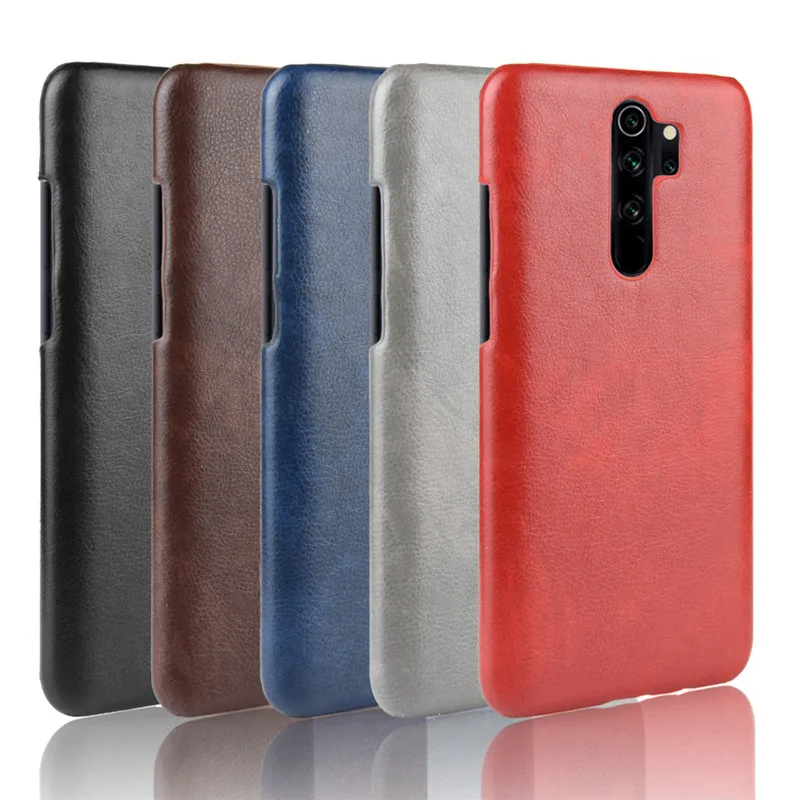 Ударопрочный чехол для Xiaomi Redmi Note 8 Pro Роскошный Жесткий из искусственной кожи с