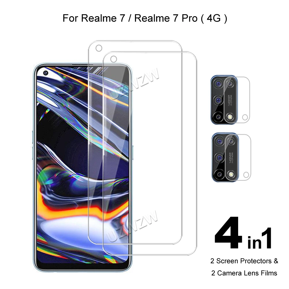 For Realme 7 / Realme 7 Pro ( 4G ) Camera Lens Film & Tempered Glass