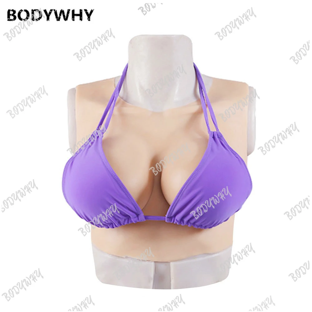 Silicone Crossdresser  Full Body Boobs Suit Transgender D Cup Breast Forms