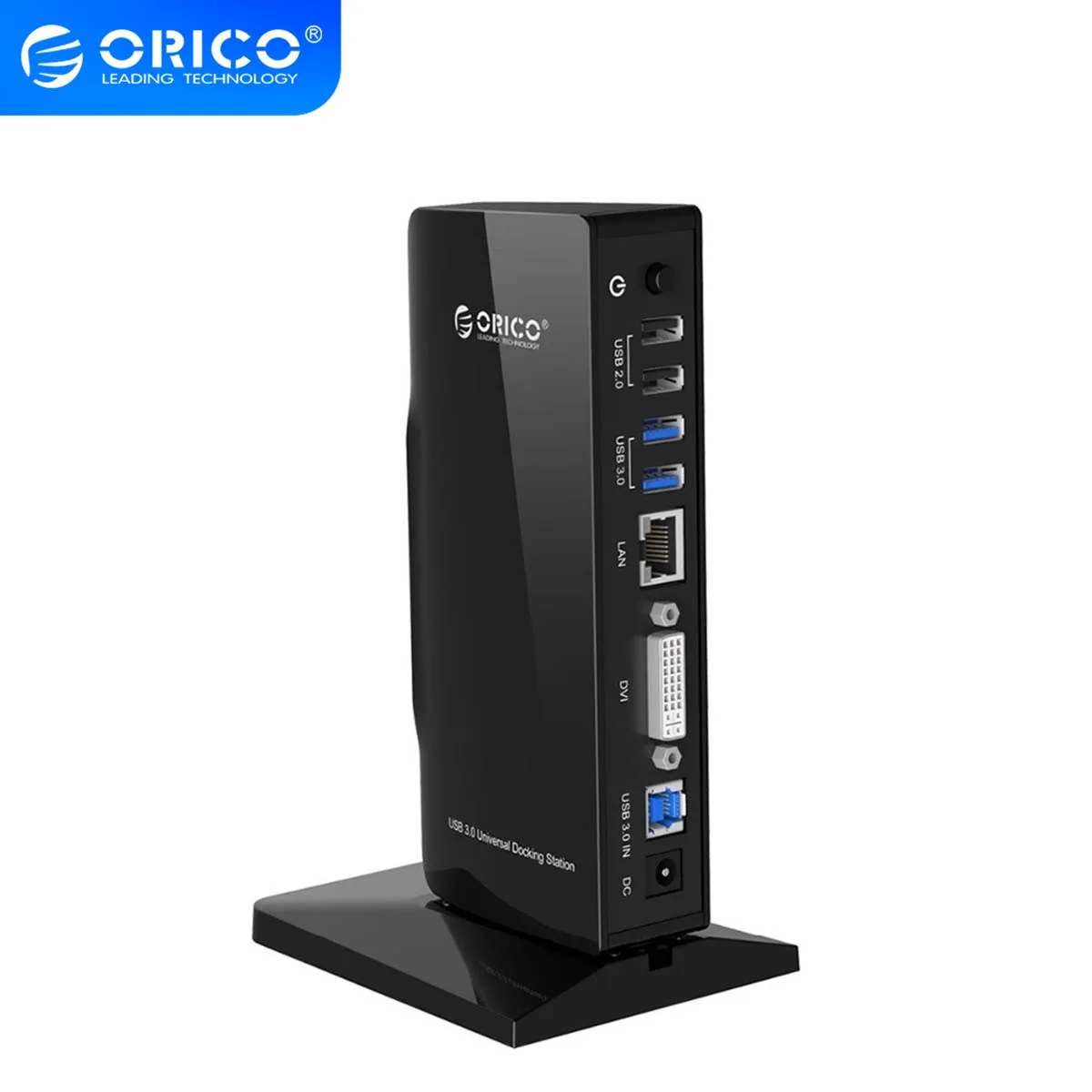 Док станция ORICO U3HV S1 USB3.0 и USB2.0 Gigabit Ethernet DVI для ноутбука Черная|usb2 usb2|orico gigabitusb3 usb2 |
