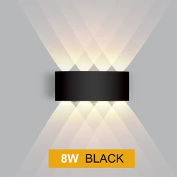 Applique murale LED 8W, éclairage d'intérieur, idéal pour un couloir, une chambre à coucher, un salon ou des escaliers 