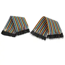 2 шт 40P обжимной терминал мама-папа адаптер Соединительный кабель провода Красочные