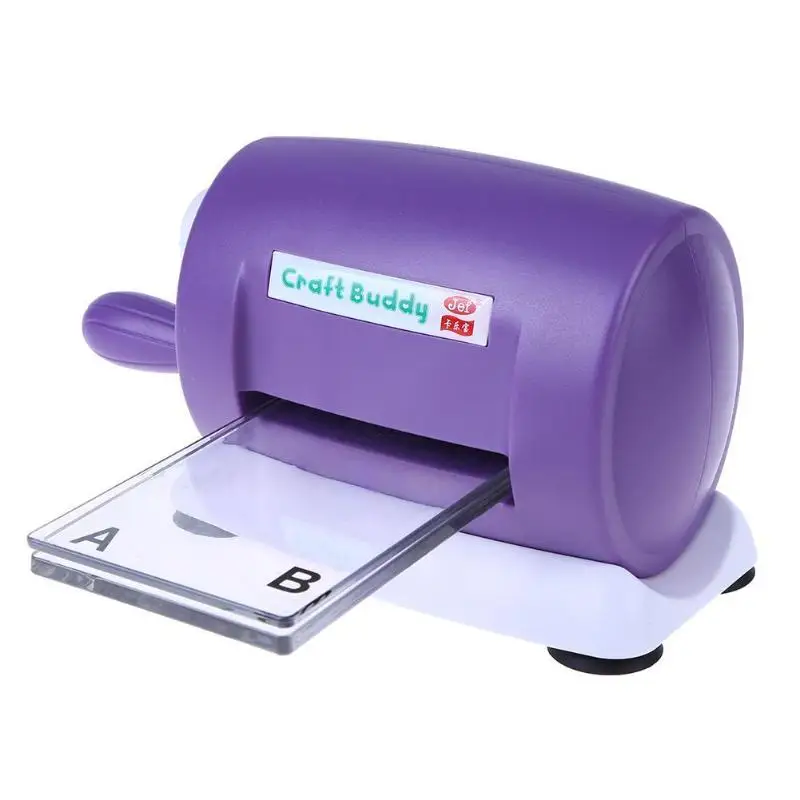 Высечки тиснения машина скрапбукинга резак кусок вырезная бумага "сделай сам" Штамп Резак-резки машина дома DIY тиснение инструмент для штамповки - Color: Purple155X110X80mm