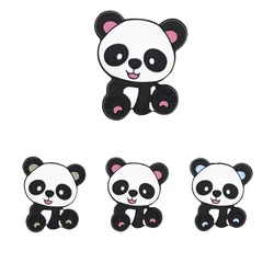 Silicone Beads 10pc/lot Penguin Panda Unicorn Bear Elephant Animal Baby Teether Making Baby Teething Necklace Toy
