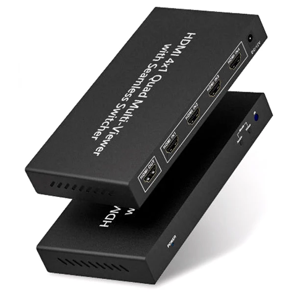 Акция-Hdmi 4 входа 1 выход 1080P 60Hz Quad multi-просмотра с бесшовным переключателем и пультом дистанционного управления