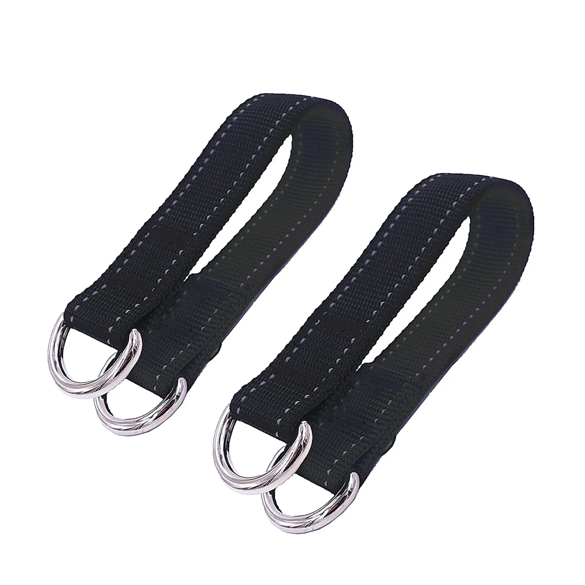 2 PCS 26cm/10inches 440 Lbs Heavy Duty Hanging Strap with Carabiner Hook for Hammock Plank DIY Cable Maching Pulley Punching Bag 3