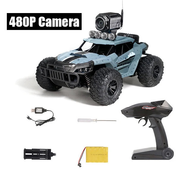 Blue 480P Camera Радиоуправляемая машина с камерой HD Машина Радиоуправляемая радиоуправляемая внедорожник 2,4G машинка с дистанционным управлением 4 колеса высокоскоростная электрическая машина каррос багги игрушки - Цвет: Blue 480P Camera