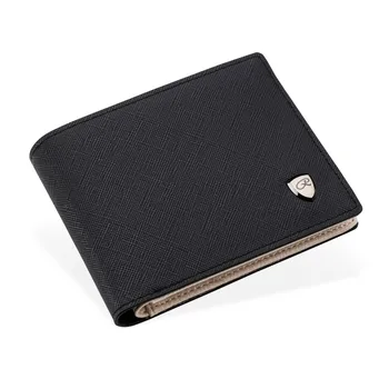 

Wallet Antitheft Scanning Leather Wallet Hasp Leisure Men's Slim Leather Mini Wallet Case Credit Card Trifold Purses Dropship #8