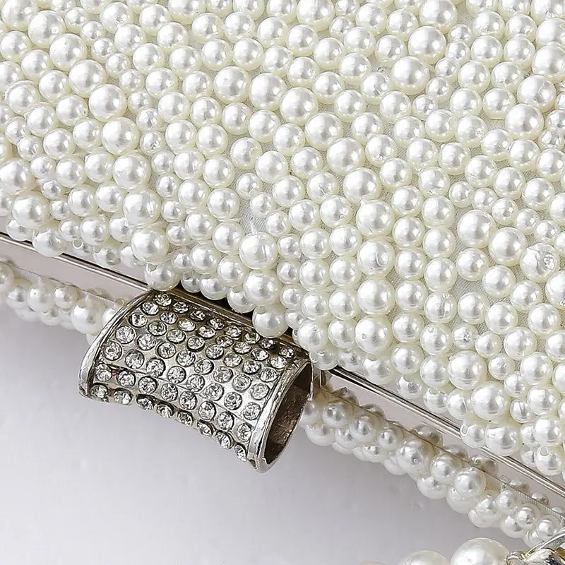 

2018 New Style Pearl Handbag Evening Bag Debutante Evening Gown Clutch Chain Shoulder Banquet Bag