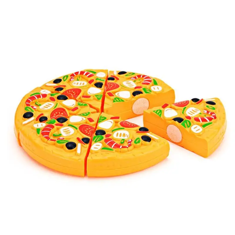 9 шт. дети пицца ломтики начинки еда ужин кухня ролевые игры игрушки набор