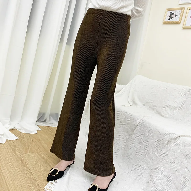 

Miyake pleated trousers spring and autumn new large-size thin and loose Velvet Pants lady free shipping