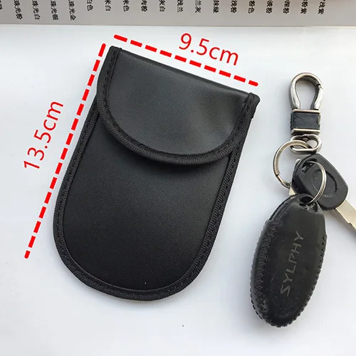 Black-S Чехол, блокирующий сигнал сумка Фарадея щит клетка Чехол кошелек чехол для телефона для сотового телефона защита конфиденциальности и автомобильный брелок - Название цвета: Black-S