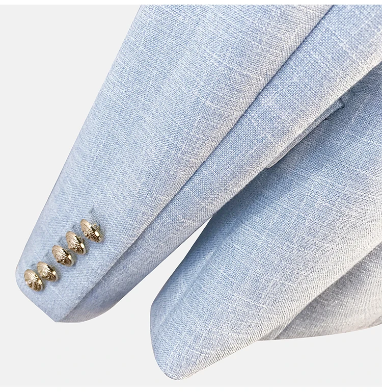 Высокое качество новейший 2019 дизайнерский Блейзер Женский длинный рукав двубортный пиджак с металлическими кнопками в форме льва Куртка