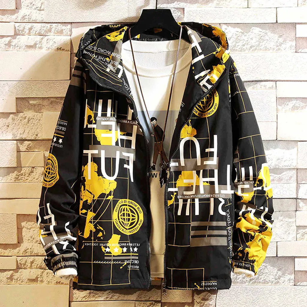 JAYCOSIN, мужская куртка, Chaqueta Hombre, осенняя повседневная куртка в стиле пэчворк с принтом, мужская уличная куртка в стиле хип-хоп, Jaqueta Masculino 19JUL31