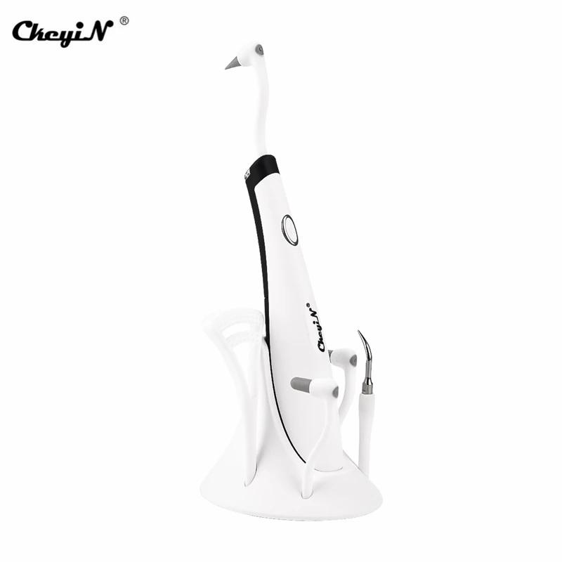 Белый Electric Dental Cleaning Scaler Tooth Odontologia Tool Dental Tool Ultrasonic Tooth Stain Eraser Plaque Remover Teeth Whitening - Цвет: Белый
