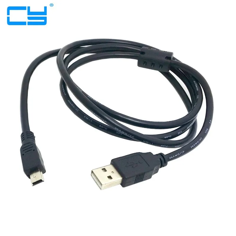 0 3 m 5 1 3m 5m USB 2 macho para Mini B 5pin masculino жесткий диск мобильный телефон камерой |