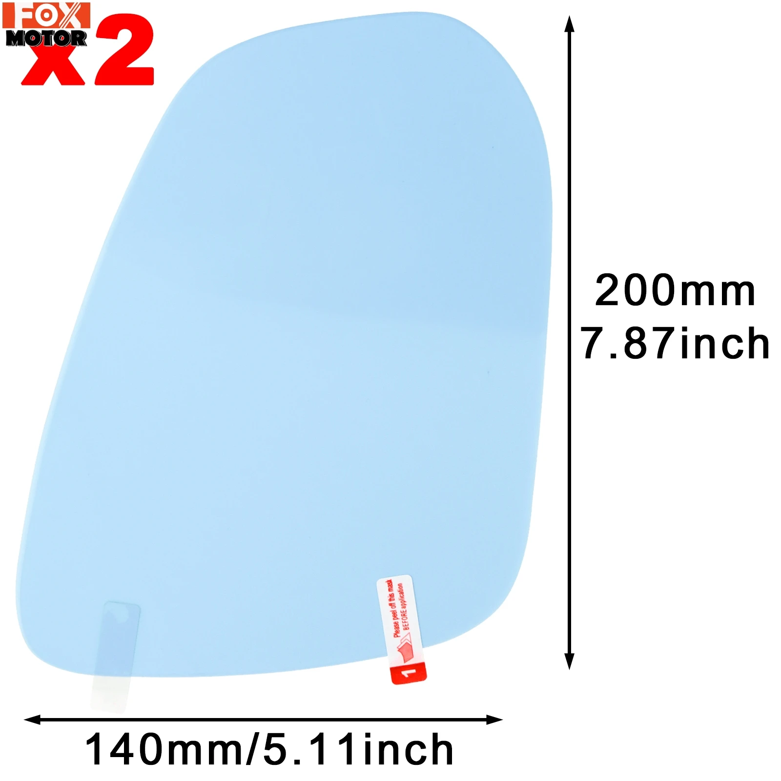 PET Rearview Mirror Protective Window Clear Anti-Fog Waterproof Rain Shield Film for Toyota Rav4 AX50-Car Sticker rearview mirror rain shield rearview mirror rain eyebrow rearview mirror rain guard car mirror film