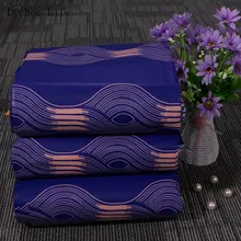 Lychee Life 1 ярд Анкара африканская ткань синий цвет настоящий воск ткань с цветочным принтом для женщин вечернее платье Швейное Ремесло «сделай сам»