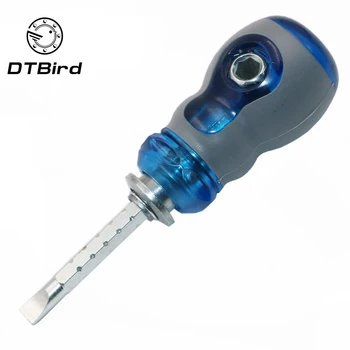 

Short Distance Screwdriver CR-V Phillips and Slotted Screw Driver Mini Dual Purpose Scalable Screwdrivers With Magnetic 1 Pcs