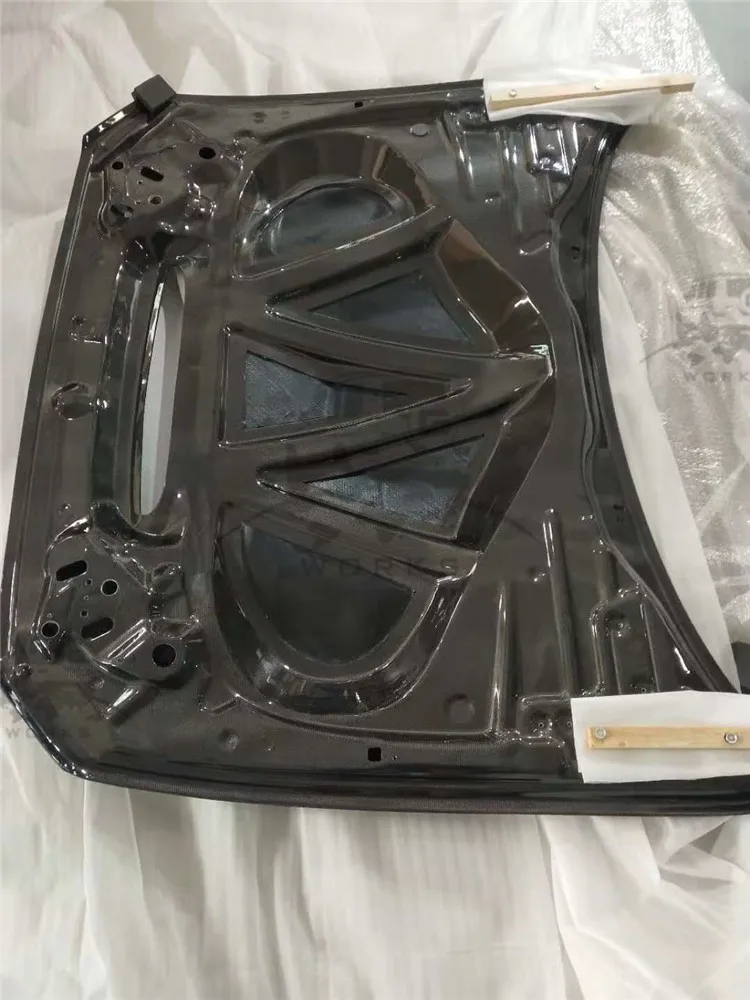 GTS carbon fiber hood fit for M2 F87 to GTS style double side carbon fiber Bonnet (9)