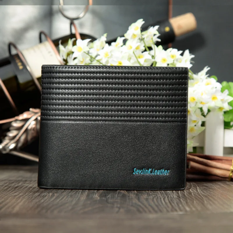 

Hensen Men Short Wallet Soft Leather Card Bit More Leather Wallet Gift Wallet Men's