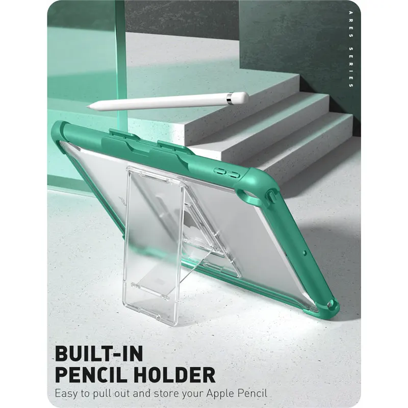 Premium Full-Body iPad Case with Kickstand, Built-in Screen Protector, and Pencil Holder
