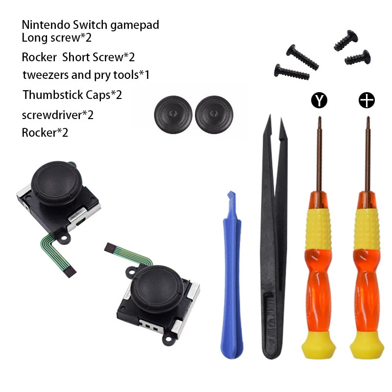 Набор инструментов для ремонта 3D Джойстик Nintendo Switch Joy Con контроллер запчасти Rocker