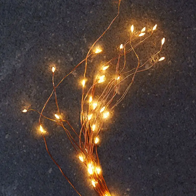 Vintage String Lights Decorative Waterfall LED Christmas Branches Lamp Home Wedding Decoration