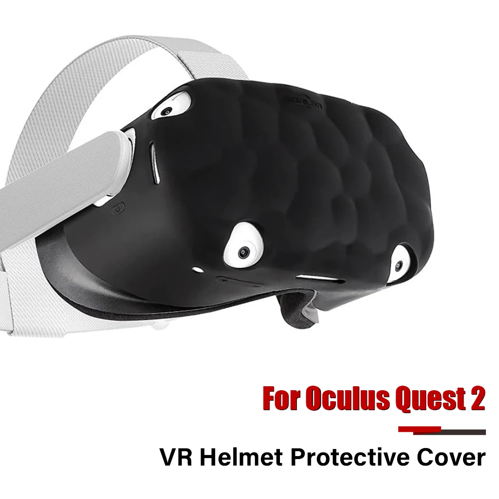 Силиконовый защитный чехол для шлема Oculus Quest 2 наушников с защитой от падения и