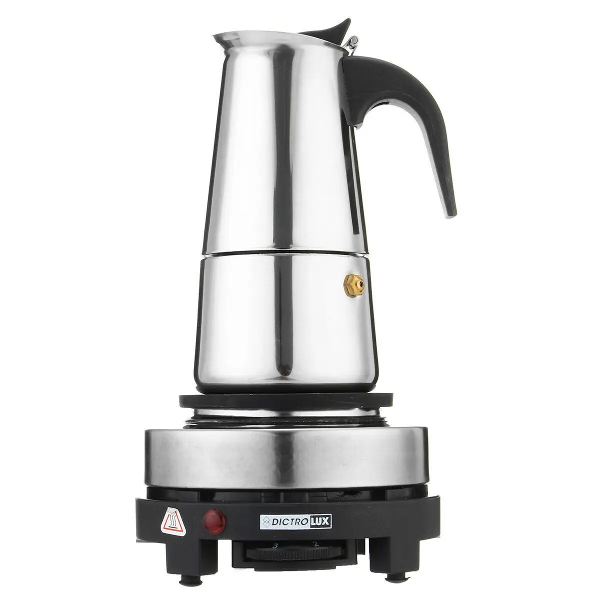 

Stainless Steel Coffee Maker Concentrated Italian Moka Europe Plug Supporting Small Electric Furnace Electrothermal Furnace Coff