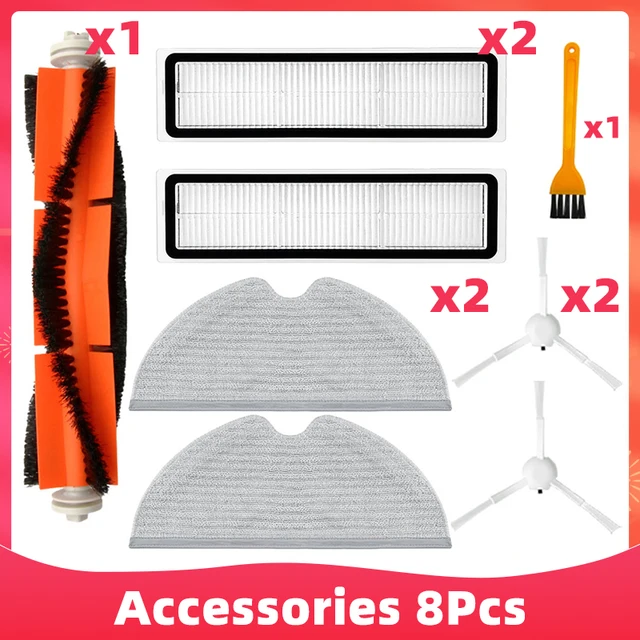 Main Side Brush Mop Cloths Hepa Filter For Xiaomi Dreame D9 Dreame Bot L10 Pro Trouver Robot LDS Vacuum-Mop Finder Spare Parts Set 1