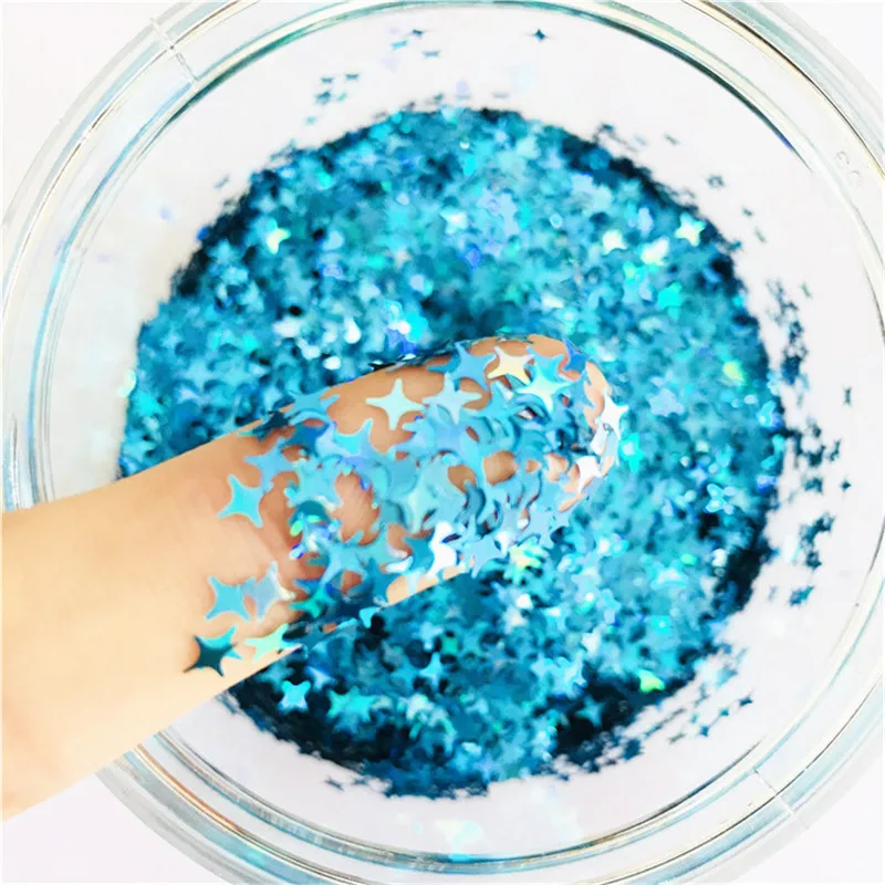 10g/20g Star Glitter Powder Star Nail Art Sequins Rhinestone Manicure Decorations Epoxy Resin Mold Filling DIY Hair Accessories silicone resin molds diy hair pin casting mold resin casting molds hair clip silicone molds jewelry mold for epoxy resin