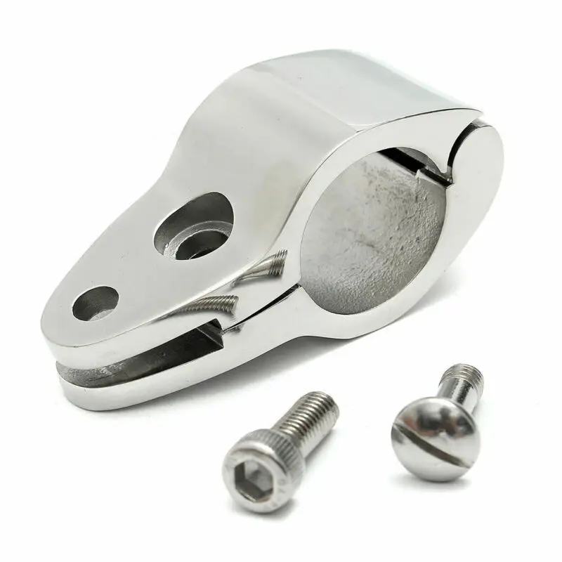 2 шт лодка Бимини Топ из нержавеющей стали серебро шарнирные Челюсти Слайд зажим аксессуары