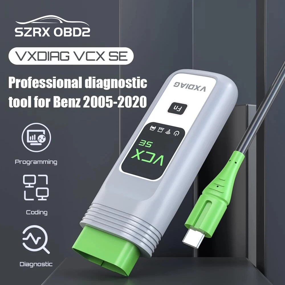 - VXDIAG SE For Benz OBD2 Diagnostic Tool For Mercedes DOIP Better Than C4 Car Code Scanner Online Programming Coding Software